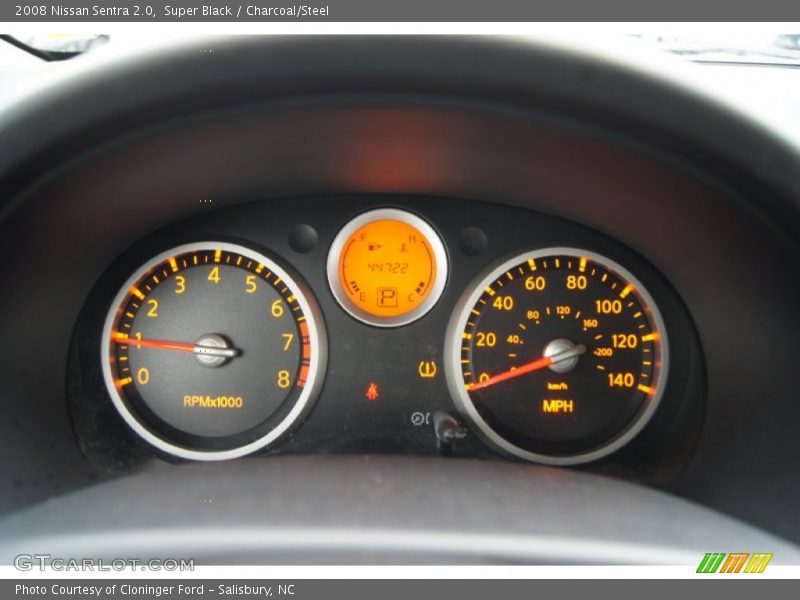 Super Black / Charcoal/Steel 2008 Nissan Sentra 2.0