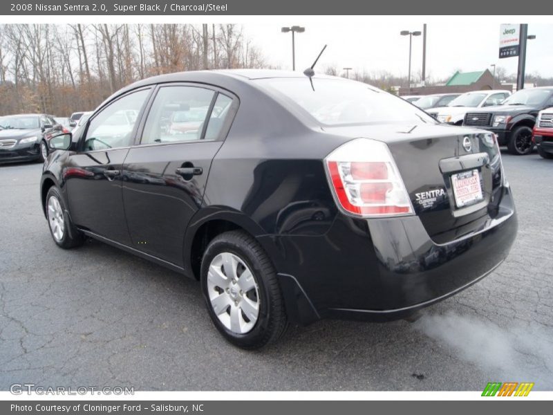 Super Black / Charcoal/Steel 2008 Nissan Sentra 2.0