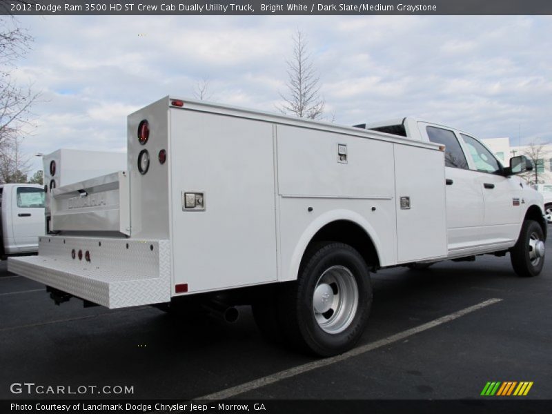 Bright White / Dark Slate/Medium Graystone 2012 Dodge Ram 3500 HD ST Crew Cab Dually Utility Truck