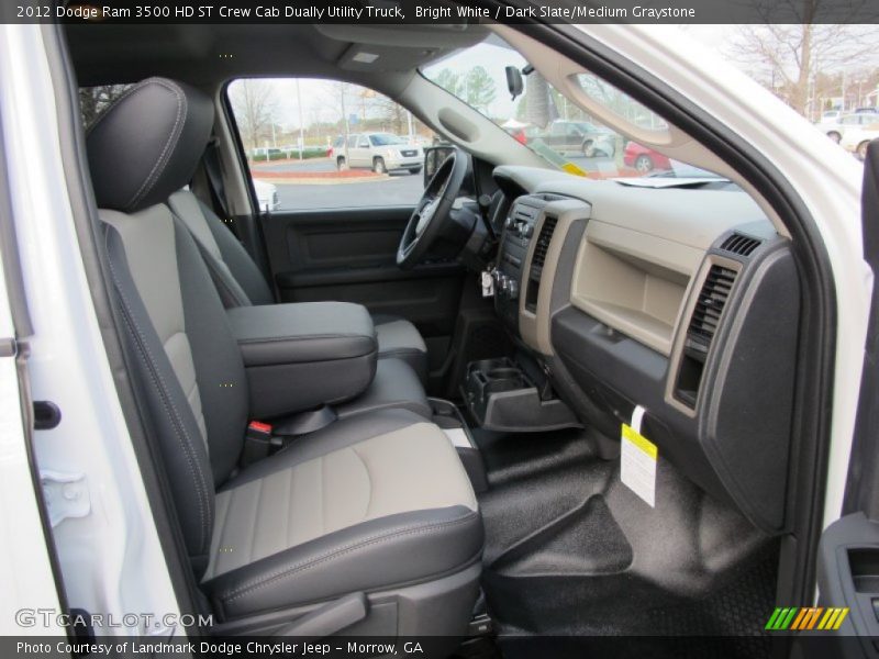 Bright White / Dark Slate/Medium Graystone 2012 Dodge Ram 3500 HD ST Crew Cab Dually Utility Truck