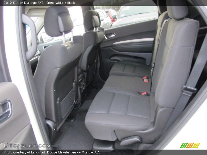 Stone White / Black 2012 Dodge Durango SXT