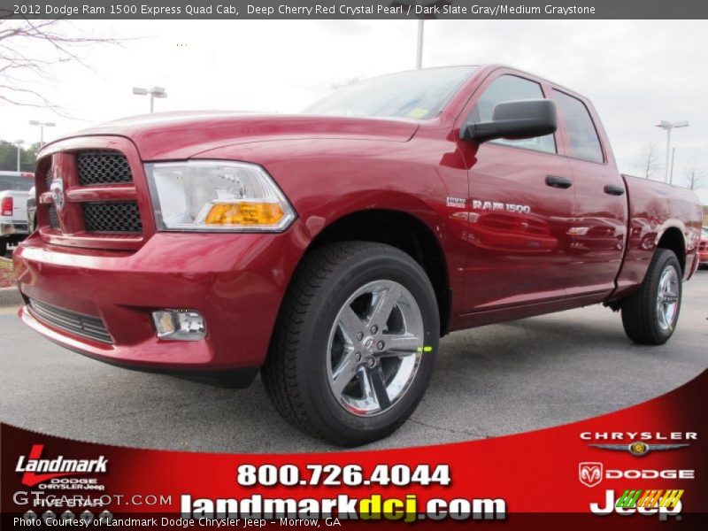 Deep Cherry Red Crystal Pearl / Dark Slate Gray/Medium Graystone 2012 Dodge Ram 1500 Express Quad Cab