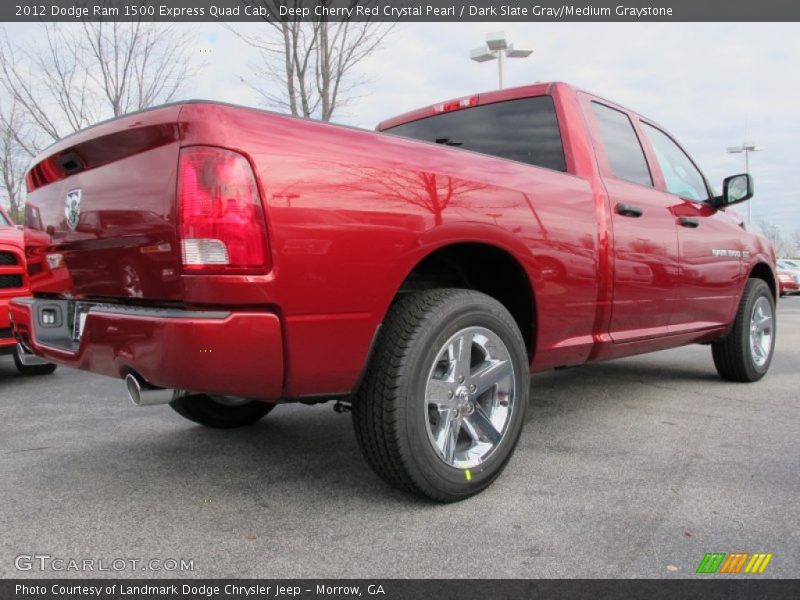 Deep Cherry Red Crystal Pearl / Dark Slate Gray/Medium Graystone 2012 Dodge Ram 1500 Express Quad Cab