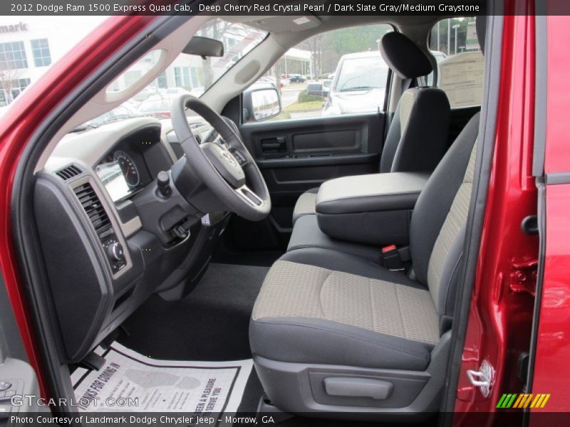 Deep Cherry Red Crystal Pearl / Dark Slate Gray/Medium Graystone 2012 Dodge Ram 1500 Express Quad Cab