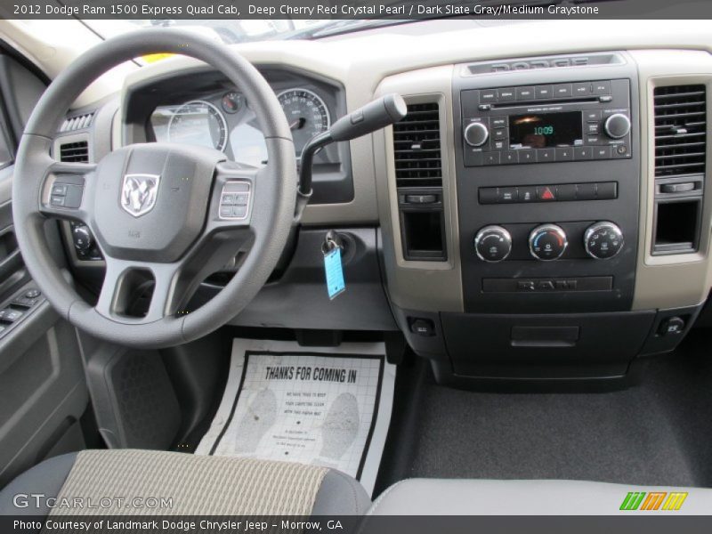 Deep Cherry Red Crystal Pearl / Dark Slate Gray/Medium Graystone 2012 Dodge Ram 1500 Express Quad Cab