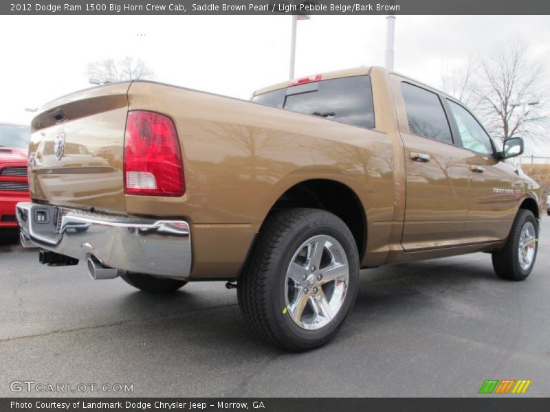 Saddle Brown Pearl / Light Pebble Beige/Bark Brown 2012 Dodge Ram 1500 Big Horn Crew Cab