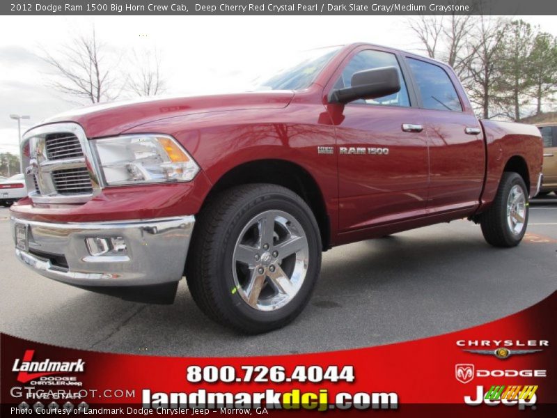 Deep Cherry Red Crystal Pearl / Dark Slate Gray/Medium Graystone 2012 Dodge Ram 1500 Big Horn Crew Cab