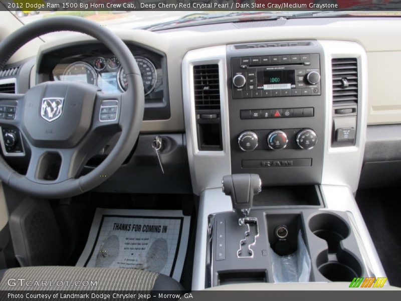 Deep Cherry Red Crystal Pearl / Dark Slate Gray/Medium Graystone 2012 Dodge Ram 1500 Big Horn Crew Cab
