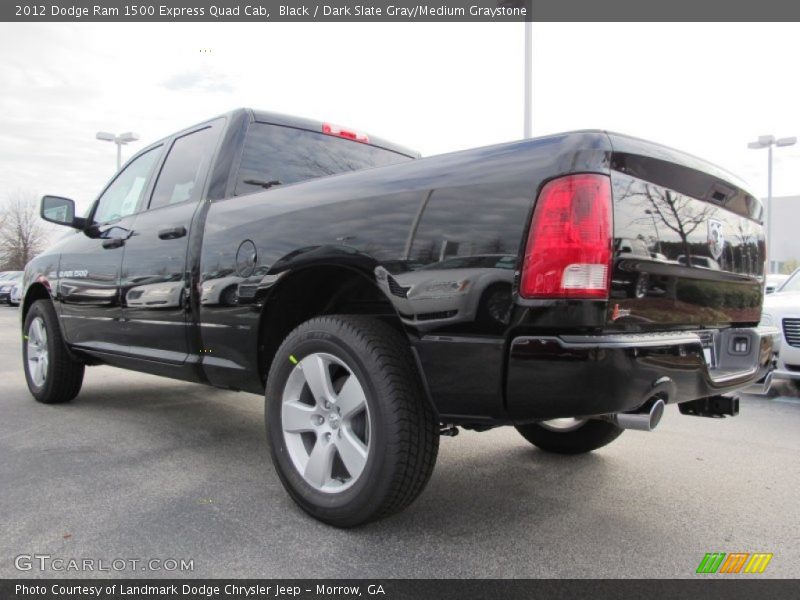 Black / Dark Slate Gray/Medium Graystone 2012 Dodge Ram 1500 Express Quad Cab