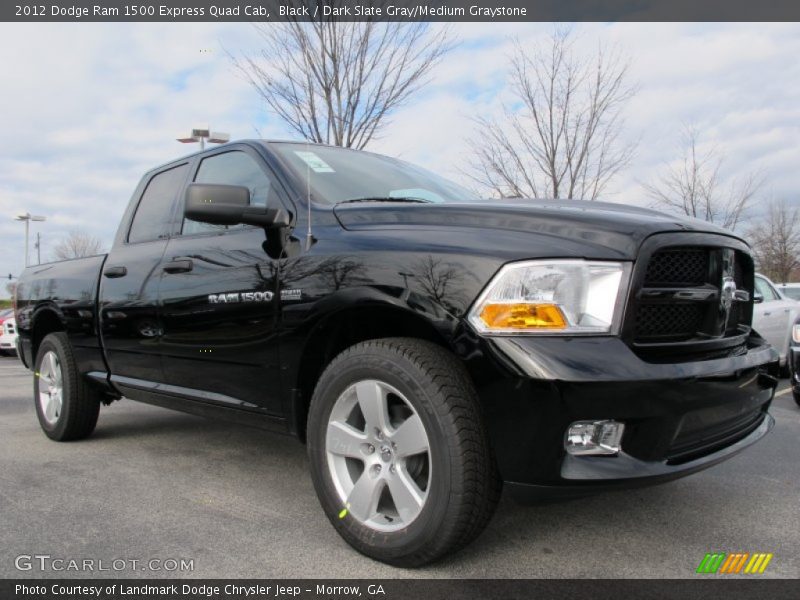 Black / Dark Slate Gray/Medium Graystone 2012 Dodge Ram 1500 Express Quad Cab