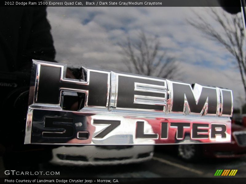 Black / Dark Slate Gray/Medium Graystone 2012 Dodge Ram 1500 Express Quad Cab