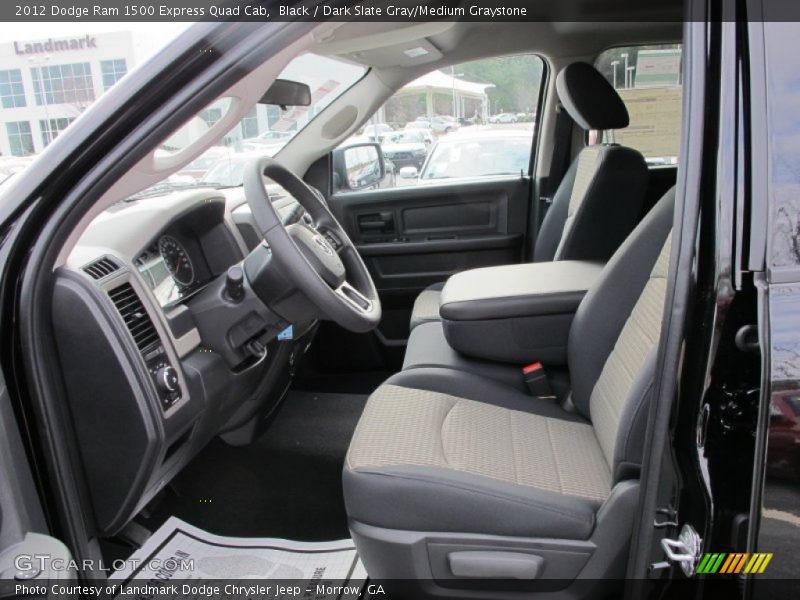 Black / Dark Slate Gray/Medium Graystone 2012 Dodge Ram 1500 Express Quad Cab