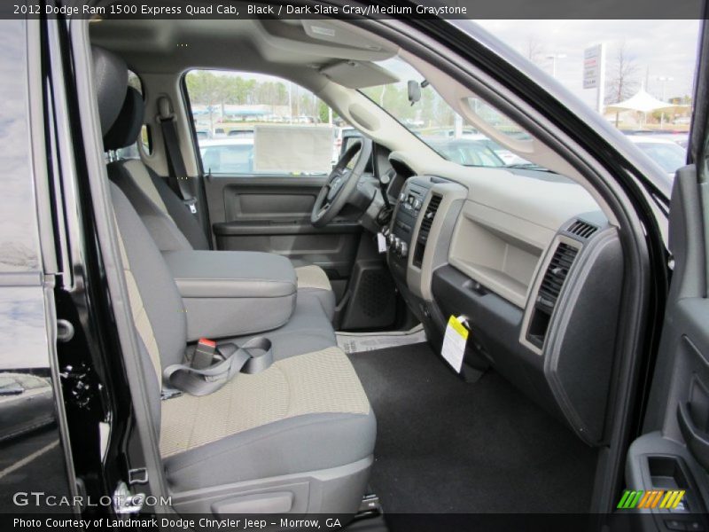 Black / Dark Slate Gray/Medium Graystone 2012 Dodge Ram 1500 Express Quad Cab
