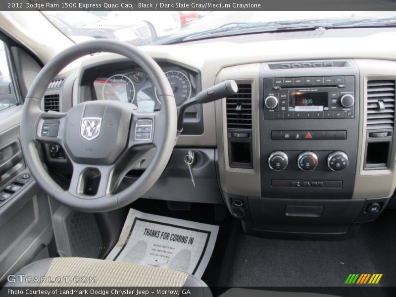 Black / Dark Slate Gray/Medium Graystone 2012 Dodge Ram 1500 Express Quad Cab