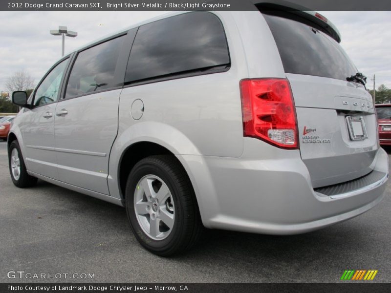 Bright Silver Metallic / Black/Light Graystone 2012 Dodge Grand Caravan SXT