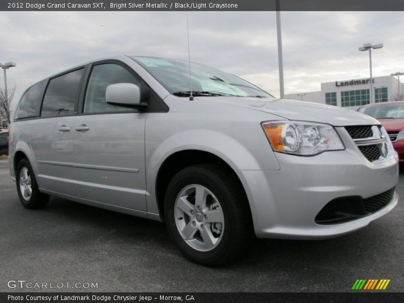 Bright Silver Metallic / Black/Light Graystone 2012 Dodge Grand Caravan SXT