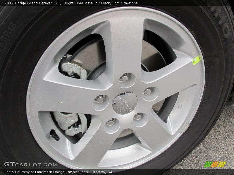 Bright Silver Metallic / Black/Light Graystone 2012 Dodge Grand Caravan SXT