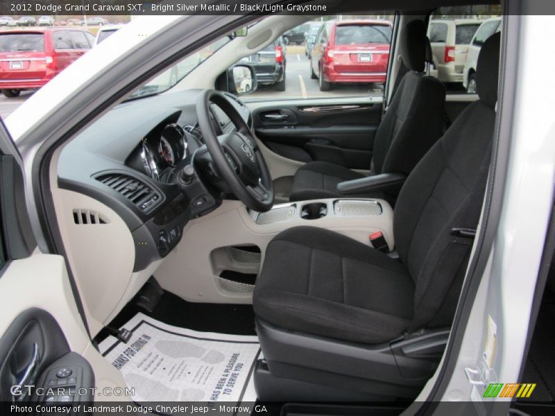 Bright Silver Metallic / Black/Light Graystone 2012 Dodge Grand Caravan SXT