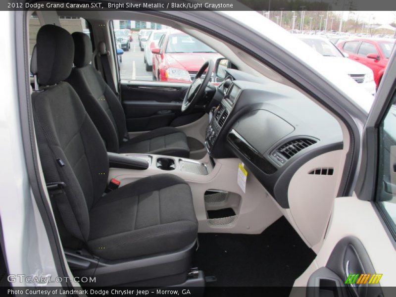 Bright Silver Metallic / Black/Light Graystone 2012 Dodge Grand Caravan SXT