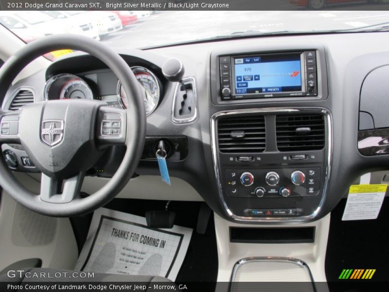 Bright Silver Metallic / Black/Light Graystone 2012 Dodge Grand Caravan SXT