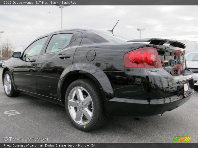 Black / Black/Red 2012 Dodge Avenger SXT Plus