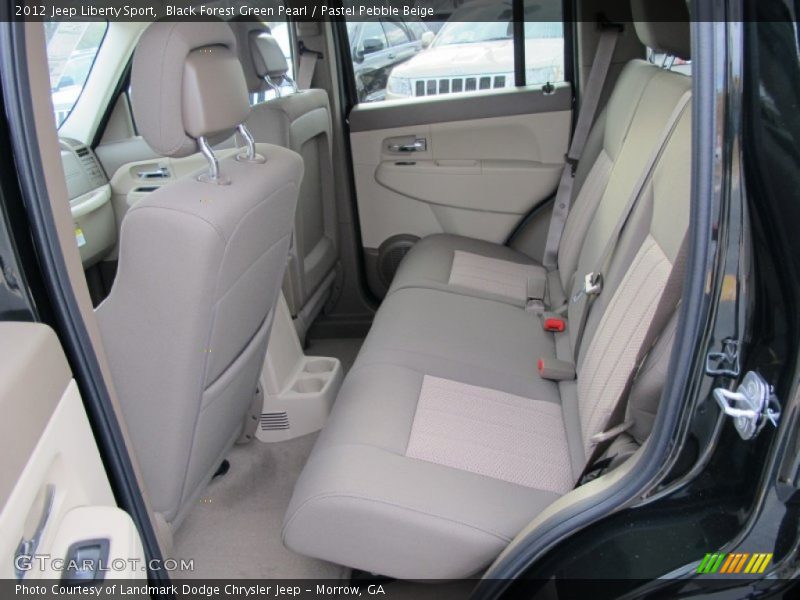Black Forest Green Pearl / Pastel Pebble Beige 2012 Jeep Liberty Sport
