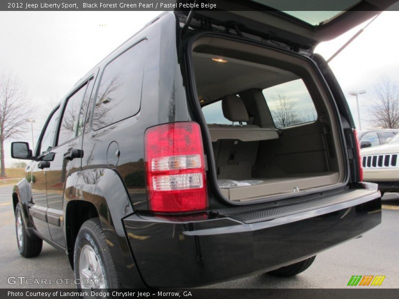 Black Forest Green Pearl / Pastel Pebble Beige 2012 Jeep Liberty Sport