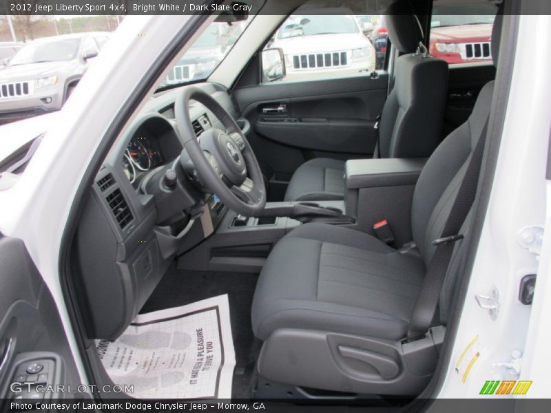 Bright White / Dark Slate Gray 2012 Jeep Liberty Sport 4x4