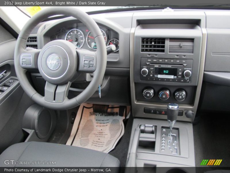 Bright White / Dark Slate Gray 2012 Jeep Liberty Sport 4x4