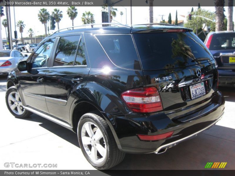 Black / Black 2009 Mercedes-Benz ML 350 4Matic