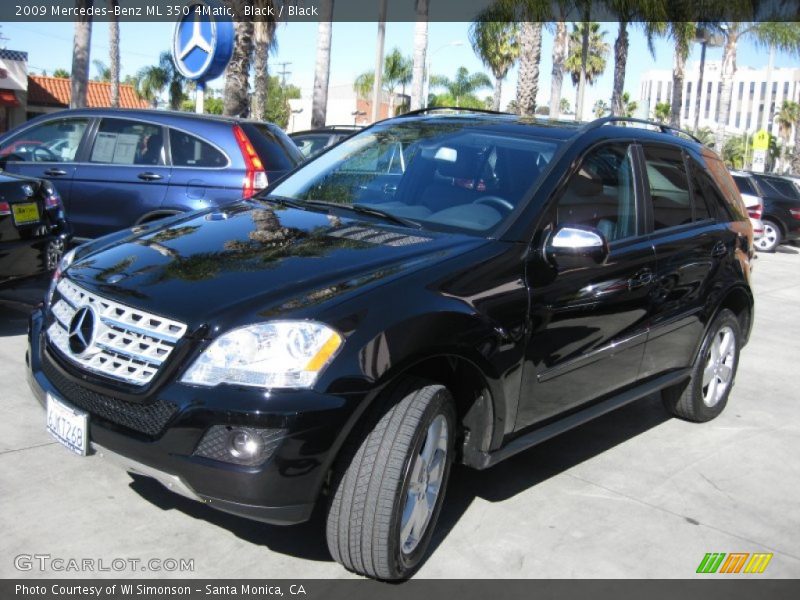 Black / Black 2009 Mercedes-Benz ML 350 4Matic