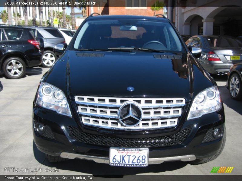 Black / Black 2009 Mercedes-Benz ML 350 4Matic