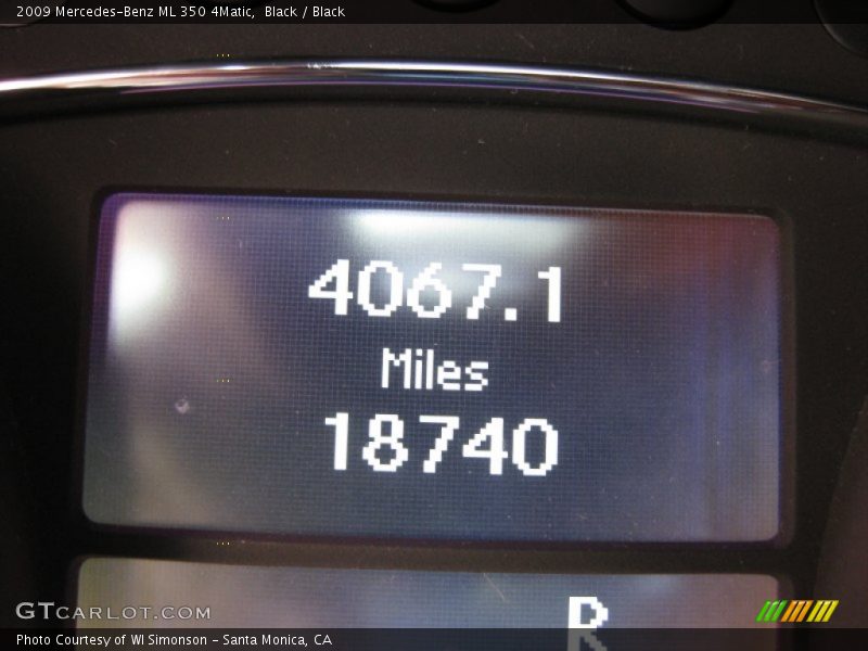 Black / Black 2009 Mercedes-Benz ML 350 4Matic