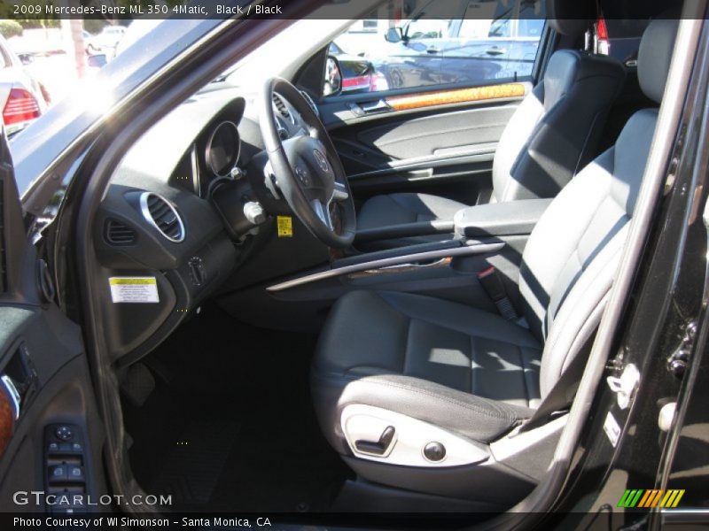 Black / Black 2009 Mercedes-Benz ML 350 4Matic