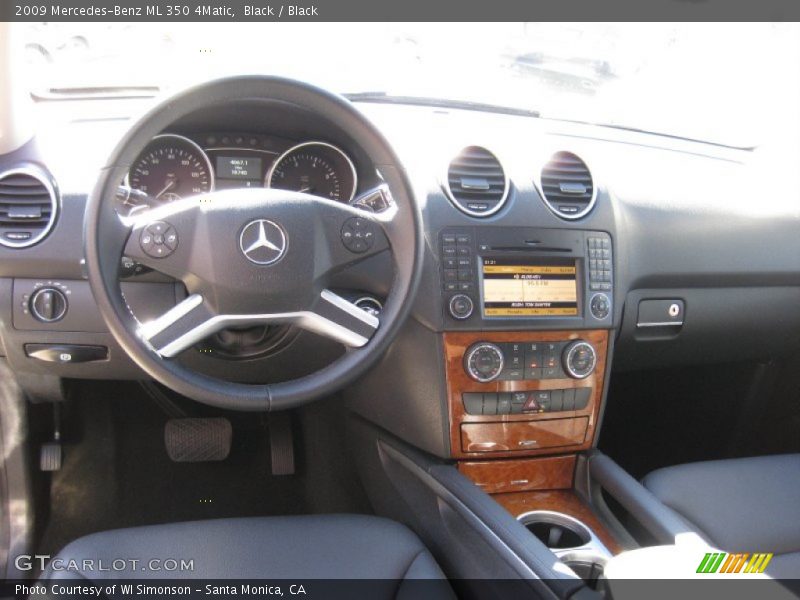 Black / Black 2009 Mercedes-Benz ML 350 4Matic