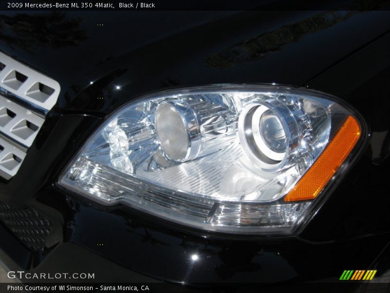 Black / Black 2009 Mercedes-Benz ML 350 4Matic