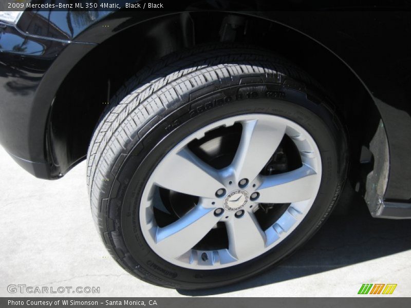 Black / Black 2009 Mercedes-Benz ML 350 4Matic