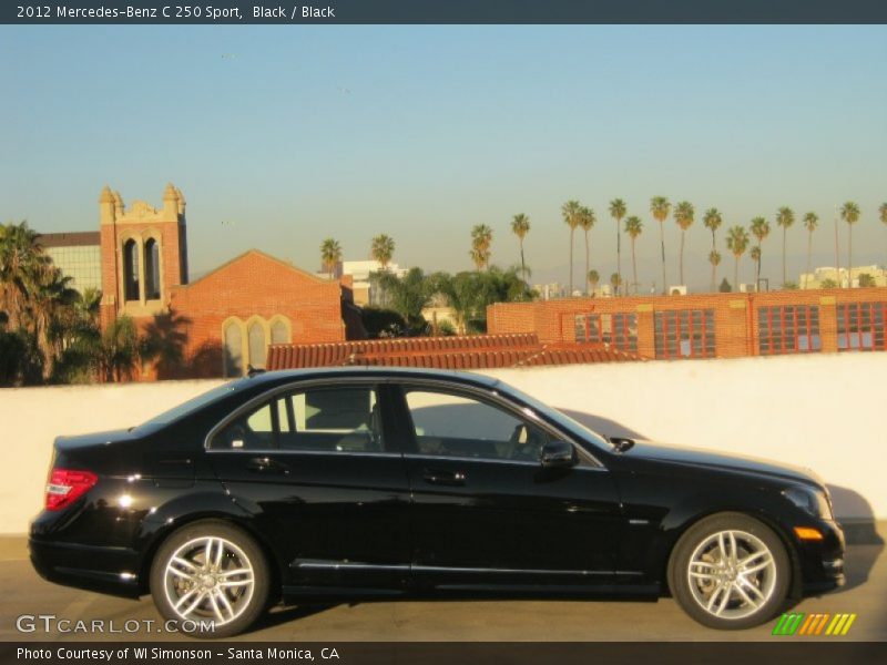 Black / Black 2012 Mercedes-Benz C 250 Sport
