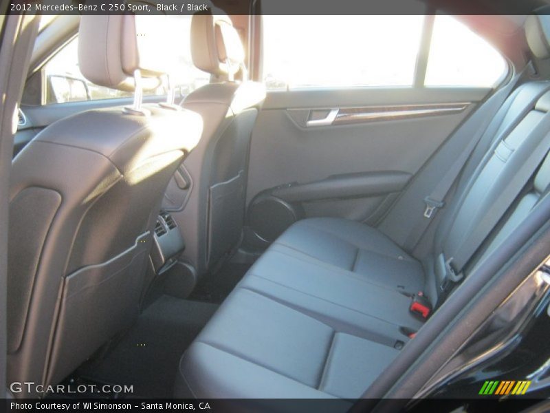 Black / Black 2012 Mercedes-Benz C 250 Sport