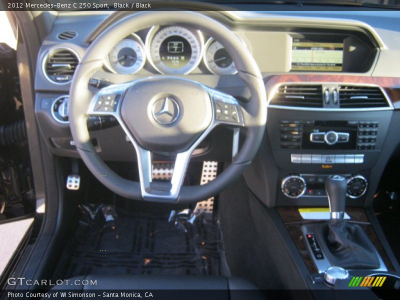 Black / Black 2012 Mercedes-Benz C 250 Sport