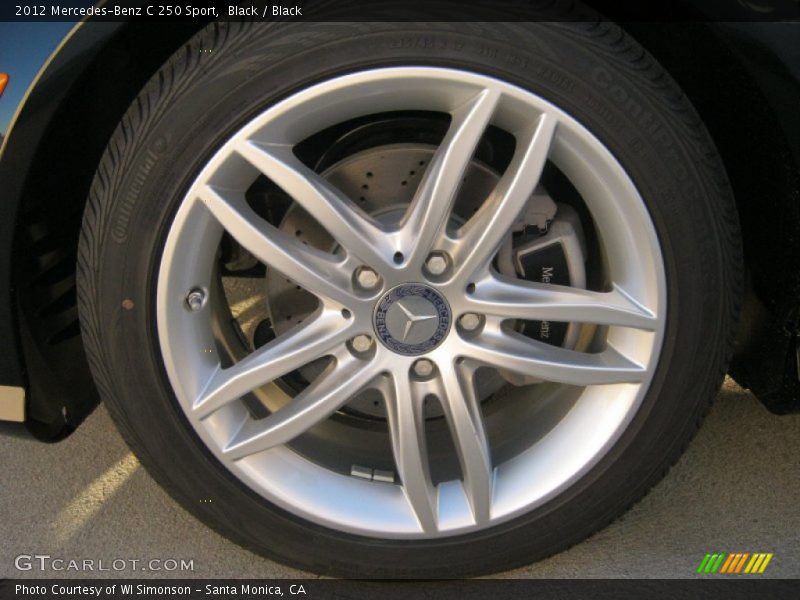 Black / Black 2012 Mercedes-Benz C 250 Sport