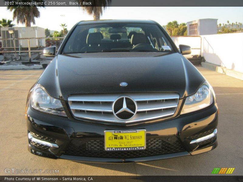 Black / Black 2012 Mercedes-Benz C 250 Sport