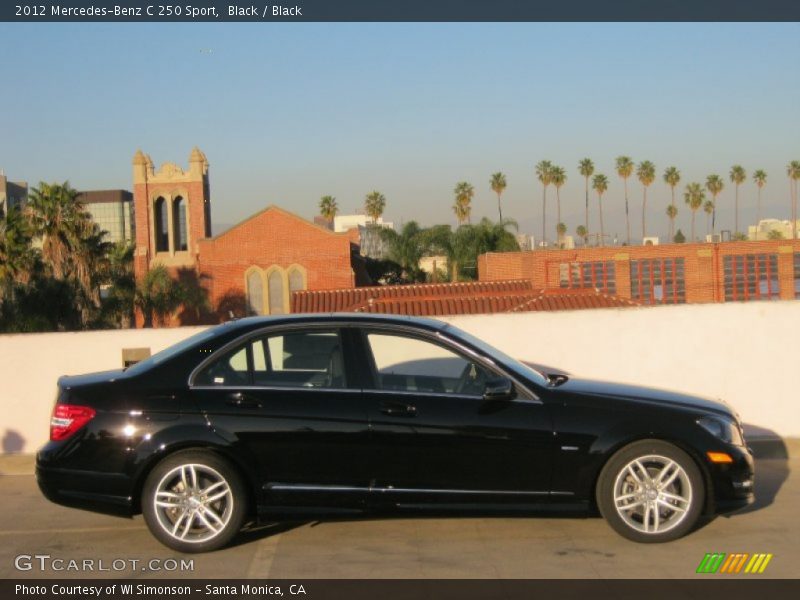 Black / Black 2012 Mercedes-Benz C 250 Sport