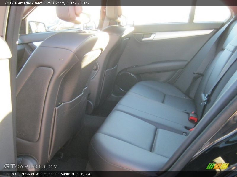 Black / Black 2012 Mercedes-Benz C 250 Sport