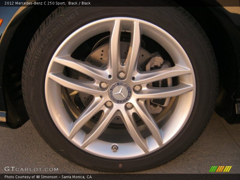 Black / Black 2012 Mercedes-Benz C 250 Sport