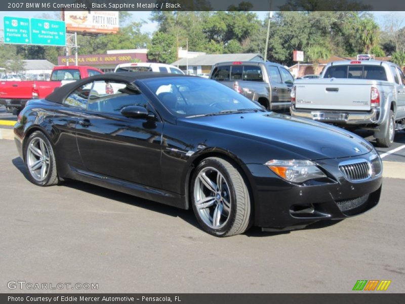 Black Sapphire Metallic / Black 2007 BMW M6 Convertible