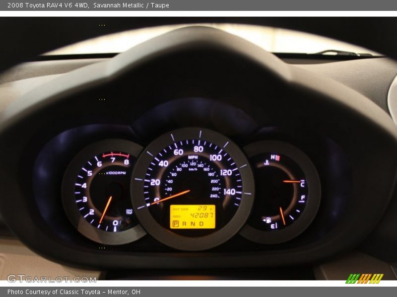 Savannah Metallic / Taupe 2008 Toyota RAV4 V6 4WD