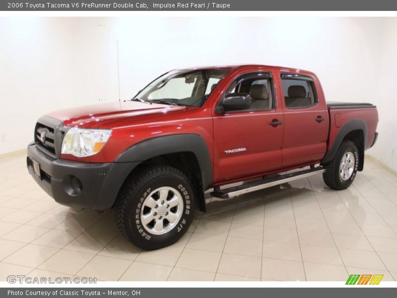 Impulse Red Pearl / Taupe 2006 Toyota Tacoma V6 PreRunner Double Cab