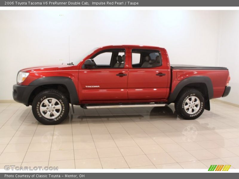 Impulse Red Pearl / Taupe 2006 Toyota Tacoma V6 PreRunner Double Cab