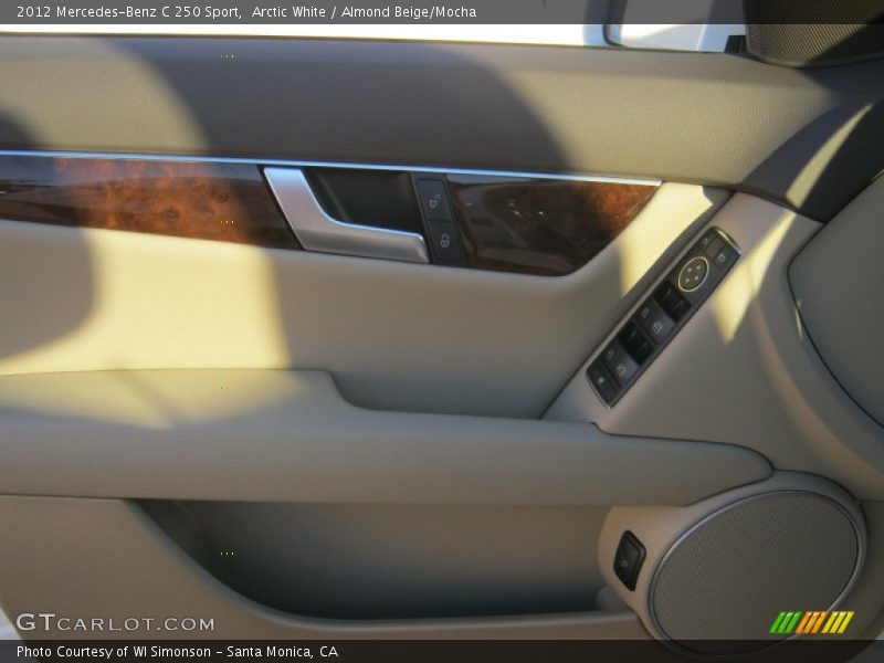 Arctic White / Almond Beige/Mocha 2012 Mercedes-Benz C 250 Sport